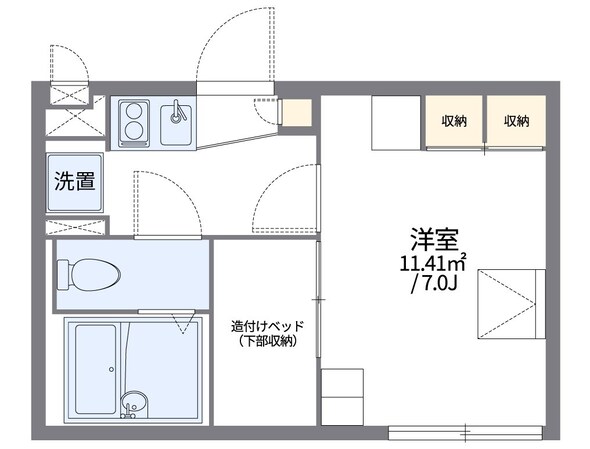 レオパレスＭａｈａｎａＣｒｅａの物件間取画像